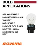 1 SYLVANIA 3157 Long Life = 3157LL Mini Bulb Clear wedge Lamp Bulb chevy - $22.11