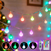 Color Changing Globe String Lights, 33Feet 100 Leds USB Ball Fairy Lights Plug i - £31.37 GBP