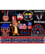 4th of july png sublimation bundle happy independence day png, American ... - £2.56 GBP
