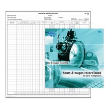 Zions Hours and Wages Record Book (76 Lines) - $38.78