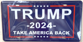 Trump 2024 License Plate 12&#39; X 6&#39; Durable Metal: Embossed Lettering New! - $10.90