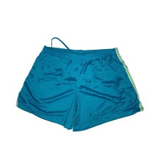 Champion Womens Size XXL Teal Green Stripe Pull On Shorts Mesh Athletic ... - $14.84
