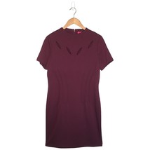 New Catherine Malandrino Womens Sheath Jesse Cutout Pintuck Dress Eggplant 12 - £27.11 GBP