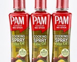 Pam Olive Oil Cooking Spray Aerosol Propellent Free 7oz Lot Of 3 bb8/24 ... - $28.98