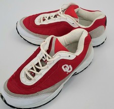 Univeristy Of Oklahoma OU Sooners Stitched Logo Athletic Shoes Size 8.5 - £26.72 GBP