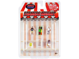 &quot;Farmers Market&quot; 6 piece Diecast Set (3 Figures and 3 Accessories) Limited Editi - $26.99