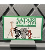 Safari Golf Club Course Scorecard Powell Ohio Pre Owned Used Vintage 1980s - $12.32 CAD