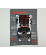 Vintage Bally RAPID FIRE Arcade Machine Game Original Flyer 1982 Adverti... - £19.45 GBP
