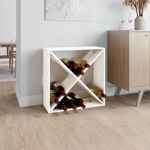 Wine Cabinet White 62x25x62 cm Solid Wood Pine - £37.69 GBP