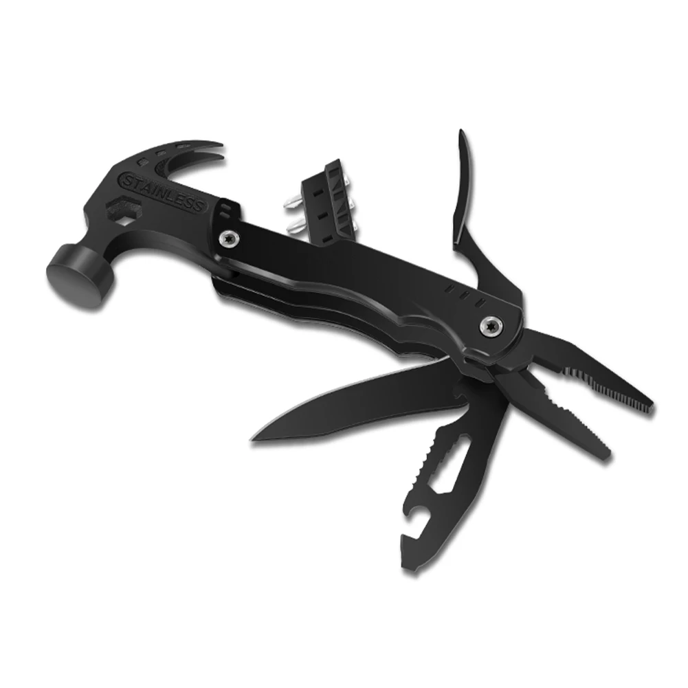 Stainless Steel Multitool Pliers Screwdrivers Saw Bottle Opener Outdoor Camping  - £46.25 GBP