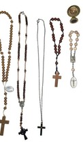 Vintage Catholic Lot Rosaries Medals Crucifixes Prayer Cards Ephemera image 5