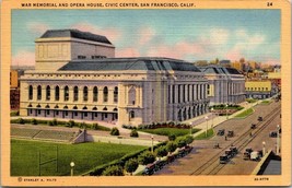 San Francisco California War Memorial Opera Civic Writing 1945 Vintage P... - $9.40