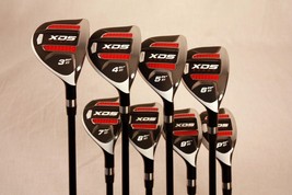 CUSTOM MADE XDS HYBRID GOLF CLUBS 3-PW SET TAYLOR FIT STEEL +1&quot; OVER REG - £383.09 GBP