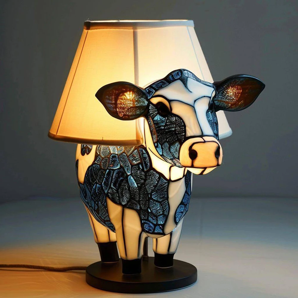 Amp 3d highland cow design animal nightstand lamp cow light western table lamp highland thumb200