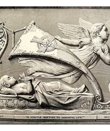 A Gentle Wafting To Immortal Life 1888 Victorian Religious Art Print DWT4A - $49.34 CAD