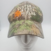 CUSTER STATE PARK Hat Realtree Camouflage Adjustable Cap South Dakota Buffalo - £18.77 GBP