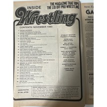 Inside Wrestling Magazine WWE Zybyszko Mascaras Nov 1980 Victory Sports - £13.87 GBP