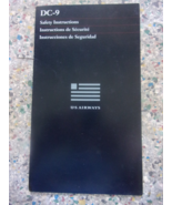 INFLIGHT SAFETY CARD US AIRLINES DC-9 1989 - €12,65 EUR