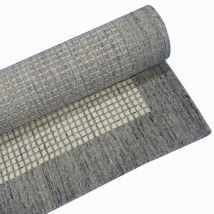 Rectangle 4ft x 6Ft Handmade Dark Grey Color Dyed Wool Area Rug For Living Room - £255.51 GBP