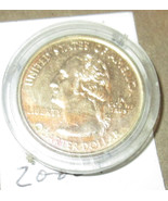 2000-P  GOLD TONED STATE QUARTER MASSACHUSETTS - $185.87 MXN