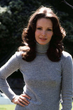 Jaclyn Smith smiling in grey sweater Charlie&#39;s Angels 11x17 Mini Poster - £14.15 GBP