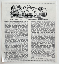 1961 Whaling Schooner Antique Shop Advertisement Providence Rhode Island... - $372.61 MXN