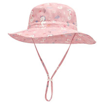 Kid&#39;s Girls Pink Horse Sun Protection Hat(3-8 Years) - £6.53 GBP