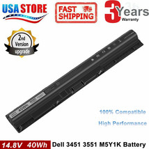 M5Y1K Battery For Dell Inspiron 3451 3551 3567 5558 5758 14 15 3000 Series Pc - £23.97 GBP