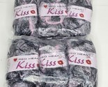 Lot of 6 Skeins Pink Quartz Eyelash Yarn by Red Heart Kiss - NEW (#140) - $24.20