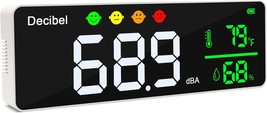 Decibel Meter Wall Hanging Sound Level Meter 11 inch Large LED Display N... - $66.49