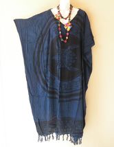 KD507 Dark Blue Turtle Plus Batwing Kaftan Dolman Women Abaya Maxi Dress... - $29.90