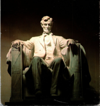 1992 Abraham Lincoln Statue Washington DC Posted Fawn Deer Stamp Chrome Postcard - £3.18 GBP