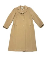 L.L. Bean Women’s Lambswool Coat Camel Hair Color Insulated Trench coat ... - £92.44 GBP