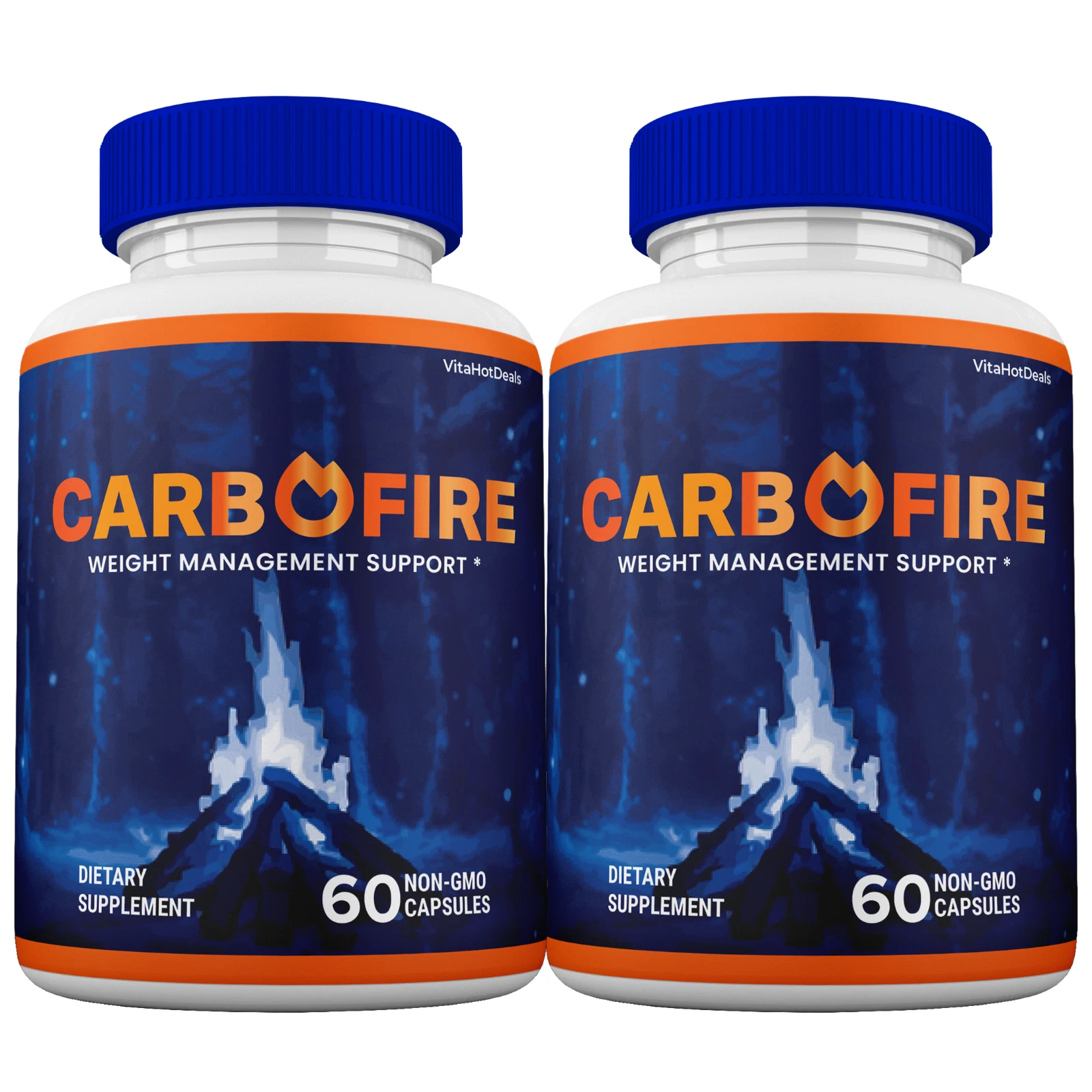 CarboFire Premium Capsules Daily Carb Support Formula Natural Strength 2... - €47,33 EUR