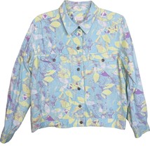 Christopher Banks 2000s Colorful Floral Button-Up All Over Print Shirt/J... - £27.23 GBP