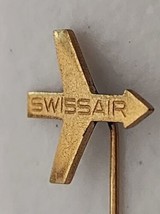 VINTAGE Swiss Air Swissair Logo Arrow Jet Huguenin Le Locle Gold Tone Ha... - £9.31 GBP