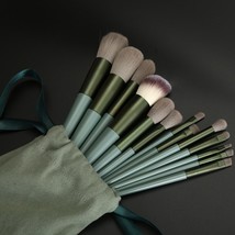 13pcs Makeup Brush Set Super Soft Bristles Milk Tea Color Blush Powder Brushes 4 - £53.69 GBP