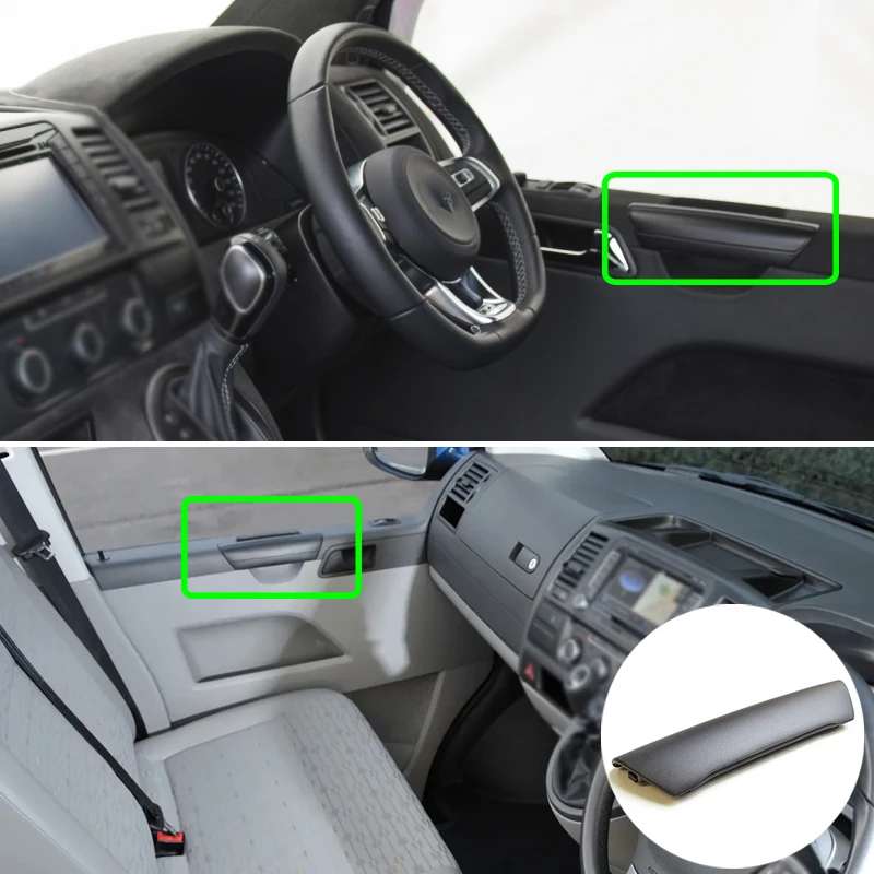 Car Front Interior Door Handle Grab Pull Cover Black Cap Left and Right for VW - £13.34 GBP