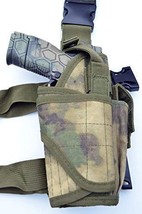 Leg Thigh Gun Pistol Holster or Open Carry Belt Duty Holster ATACS Green - £12.27 GBP