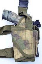 Leg Thigh Gun Pistol Holster or Open Carry Belt Duty Holster ATACS Green - £11.71 GBP