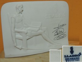 Lladro Collectors Society Don Quixote Plaque 1985 Signed Figurine marked C4A - $20.24