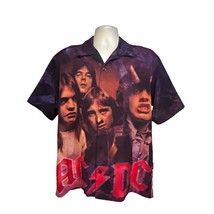 ACDC Highway to Hell Rockware Dragonfly Vintage Mens Button Front Shirt Medium - £58.65 GBP