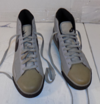 Nike Zoom Blazer Mid Sneakers Skateboarding Shoes Size 7 Mens Black Grey - £38.70 GBP