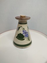Vintage 3&quot; Torquay Violets Perfume Bottle Bud Vase Devon England Bathes ... - $16.83