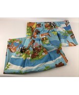 Vintage Disney Curtains Lot 2 Drapes Fabric Panels Bambi Rare Decor 60s ... - £54.49 GBP