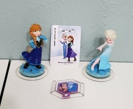 Disney Infinity XBOX 360 Frozen Anna and Elsa Character Figures with Power Disc  - $17.81