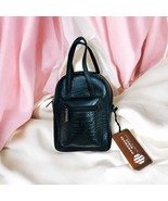 Crocodile Embossed Leather Crossbody Bag: Handmade Mini Purse - $3,659.40 MXN