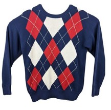 Cosby Argyle Knit Sweater Mens Large - £27.38 GBP