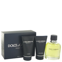 Dolce & Gabbana Pour Homme Cologne 4.2 Oz Eau De Toilette Spray 3 Pcs Gift Set image 2