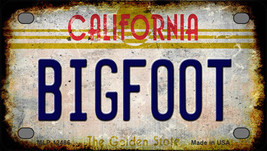 Bigfoot California Novelty Mini Metal License Plate Tag - £11.92 GBP